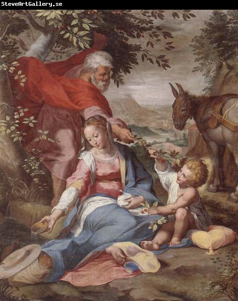 unknow artist The rest on the flight into egypt